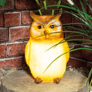 Solar Garden Female Light Up Owl