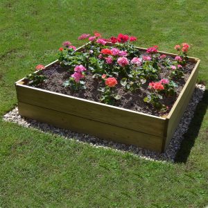 Square Raised Bed 2 Tier (30Cm) Extra Large 120 X 120Cm