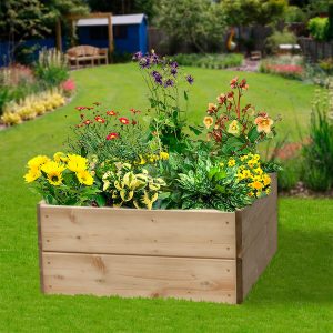 Square Raised Bed 2 Tier (30Cm) Medium 60 X 60Cm