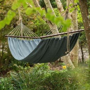 Swing hammock with bars - chambray