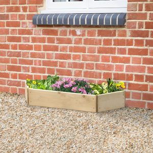 Timber Wall Raised Bed 90Cm 1 Tier (15Cm)