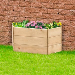 Timber Wall Raised Bed 90Cm 3 Tier (45Cm)