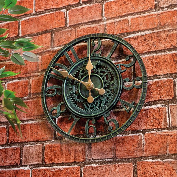 Vintage Open Face Outdoor Clock