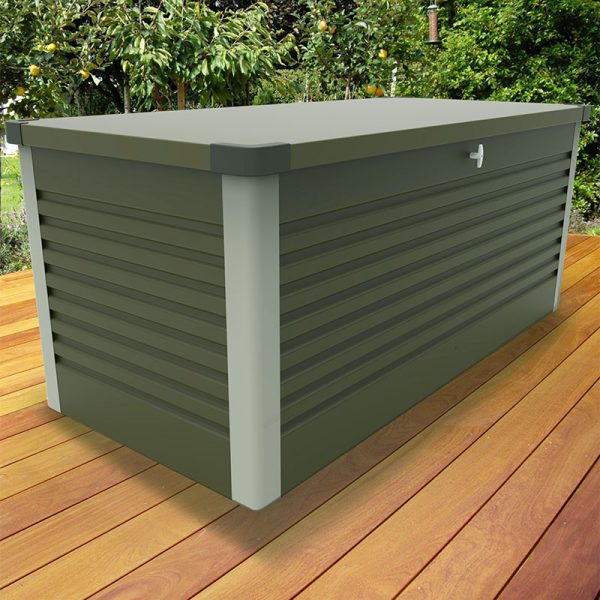 4'x2'5 (1.2x0.75m) Trimetals Green Protect.a.Box - Premium Metal Garden Storage