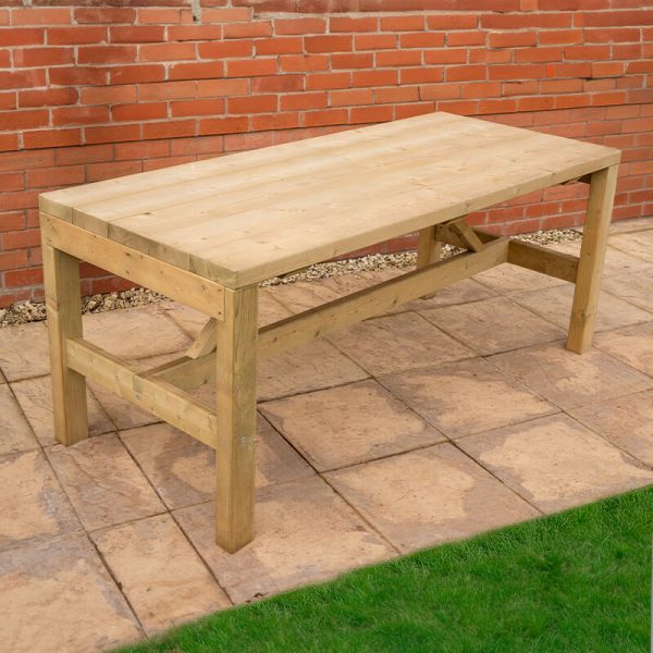 Forest Wooden Garden Dining Table 5'11 x 2'6 (1.8m x 0.76m)