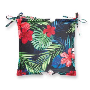 Pack of 2 Seat Pads, Tropical Lily