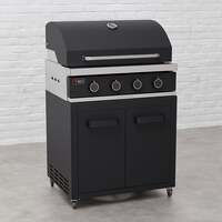 Draco Grills Titan Outdoor Kitchen Black 4 Burner Gas Barbecue with Cabinet, Early April 2025