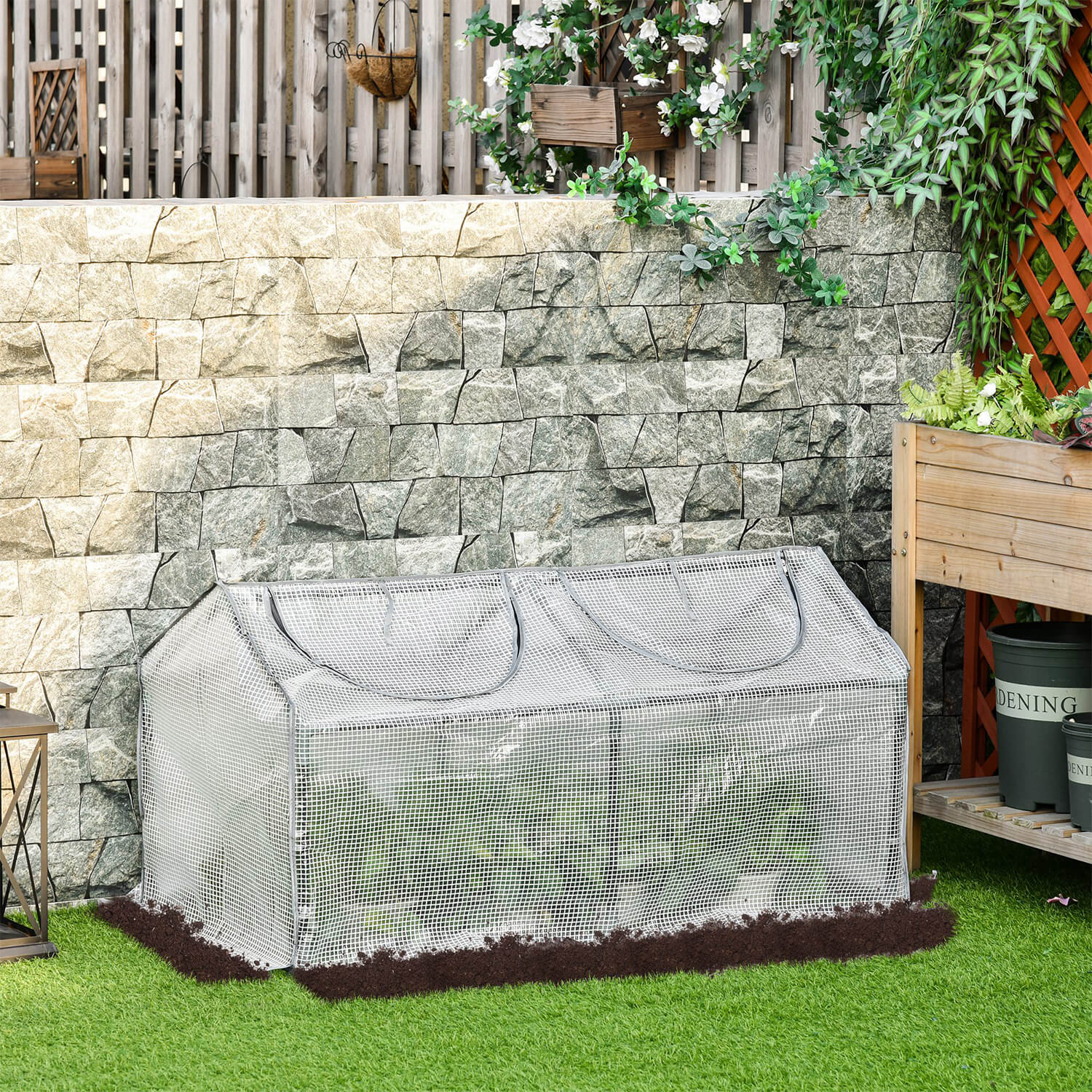 120X60X60Cm Greenhouse White