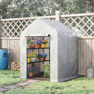 143X143Cm Greenhouse Plant Grow House White