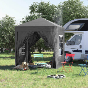 2Mx2M Pop Up Gazebo With Storage Bag Black