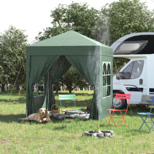 2Mx2M Pop Up Gazebo With Storage Bag Green