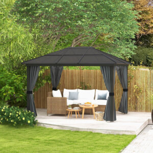 3 X 3.6M Aluminium Hardtop Gazebo