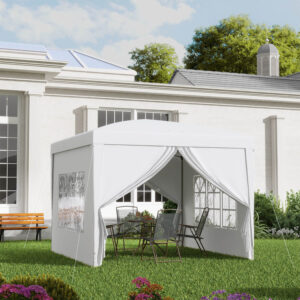 3Mx3M Pop Up Gazebo Marquee With Storage Bag White