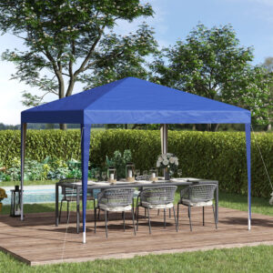 3X3M Garden Pop Up Gazebo Canopy Blue