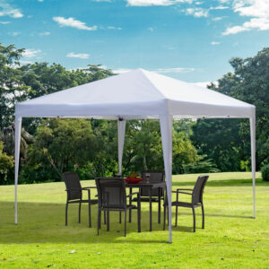 3X3M Garden Pop Up Gazebo Canopy White