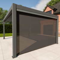 Bracken Outdoors 4m Motorised Blind Meridian Pergolas