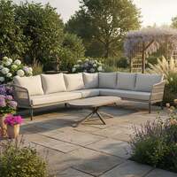 Bracken Outdoors Cadiz Aluminium and Rope Corner Sofa Garden Furniture Set with Coffee Table, Late January 2026