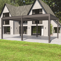 Bracken Outdoors Gemini 6m x 4m Grey Rectangular Aluminium Garden Pergola, Late May 2025