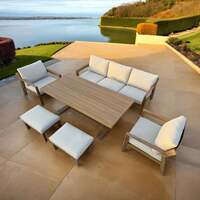 Bracken Outdoors Seville Aluminium Lounge Sofa Garden Furniture Casual Dining Set