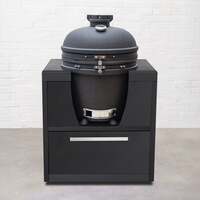 Draco Grills Fusion Outdoor Kitchen Black Cabinet with Kamado 22 Inch (71cm), Early March 2026