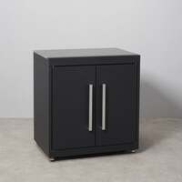 Draco Grills Fusion Outdoor Kitchen Black Double Door Cabinet with Sintered Stone Top, Mid February 2026