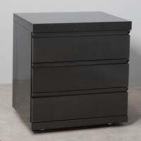 Draco Grills Outdoor Kitchen Black Stainless Steel Large 3 Drawer Cabinet with Granite Top, Mid May 2025