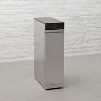Draco Grills Outdoor Kitchen Stainless Steel Slimline Pull Out Drawer Cabinet with Granite Top, Early June 2025