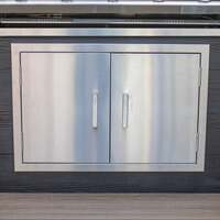 Draco Grills Stainless Steel Build-in Outdoor Kitchen Double Door, Mid June 2025