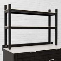 Draco Grills Teak Carbon Line Modular Outdoor Kitchen Add on Double Shelf