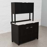 Draco Grills Teak Carbon Line Outdoor Kitchen 2 Door Add On Cabinet with Ceramic Top