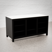 Draco Grills Teak Carbon Line Outdoor Kitchen Island Unit with Ceramic Top