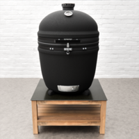 Draco Grills Teak Outdoor Kitchen 70cm Deep Low Table with Kamado 27Inch (69cm), Early June 2025