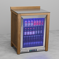 Draco Grills Teak Outdoor Single Fridge Cabinet with Ceramic Top 128L, End of February 2026