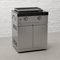 Draco Grills Z240 Twin Burner Stainless Steel Plancha Barbecue with Cabinet, Early May 2025