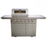 Draco Grills Z450 Deluxe 4 Burner Stainless Steel Gas Barbecue with Integrated Sear Station, Late May 2025