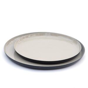 Enamelled pot tray