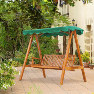 Green 3 Seater Swing Chair