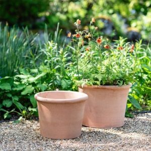 Italian terracotta cylinder pot