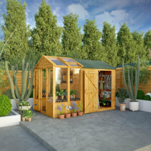 Mercia 10 X 6 Woodsman Greenhouse Shed Combi