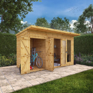 Mercia 12 X 6Ft Maine Summerhouse & Side Shed