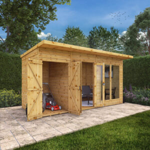 Mercia 14 X 6Ft Maine Summerhouse & Side Shed