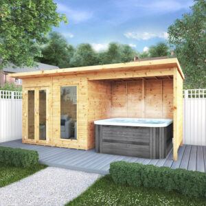 Mercia 16 X 6Ft Maine Summerhouse & Patio Area