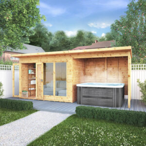 Mercia 18 X 6Ft Maine Summerhouse & Patio Area