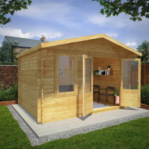 Mercia 4M X 3M Retreat Log Cabin 28Mm