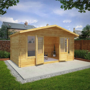 Mercia 5M X 3M Retreat Log Cabin 28Mm