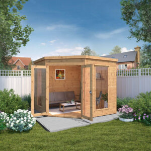 Mercia 8 X 8Ft Premium Corner Summerhouse