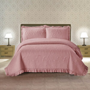Single Rose Pinsonic Matalasse In Pink