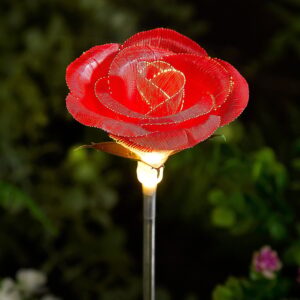 Solar Rose Stake Light