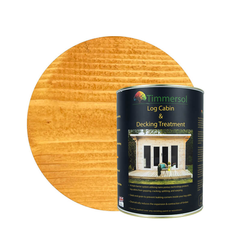 Timmersol Honey Blushed Oak Log Cabin & Decking Treatment (5 Litres)