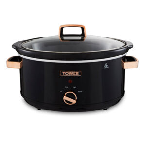Tower Slow Cooker 6.5L Black Rose Gold